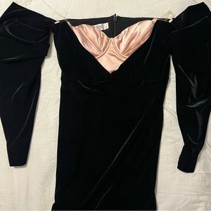 HOUSE OF CB VELVET DRESS
